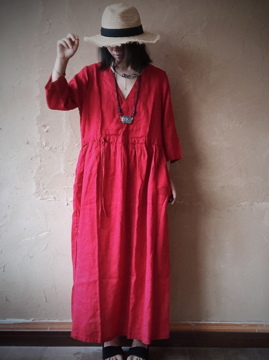 Flowy Mid Length Smock Dress for Women | Eva Trends