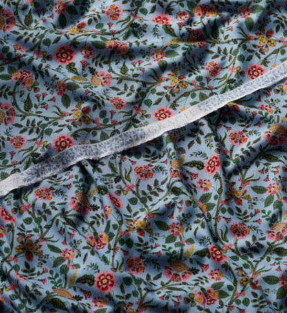 Gracie Rayon Fabric - Slate