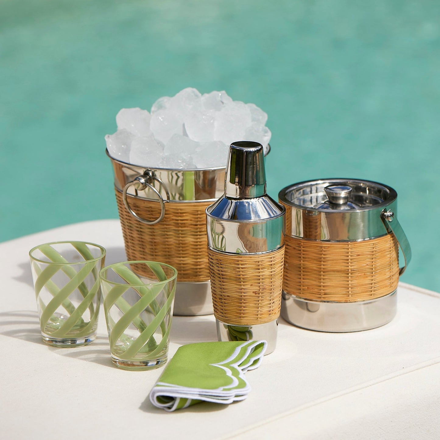 Wicker Cocktail Shaker