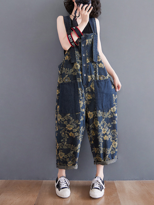 Printed Designer Dungaree - Fashion Forward Fit | Eva Trneds