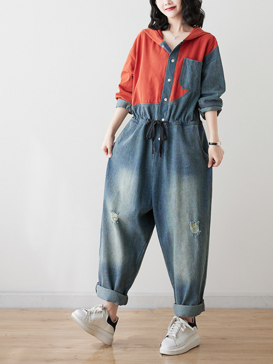 Hoodie Overalls - Casual Chic Comfort | Eva Trends
