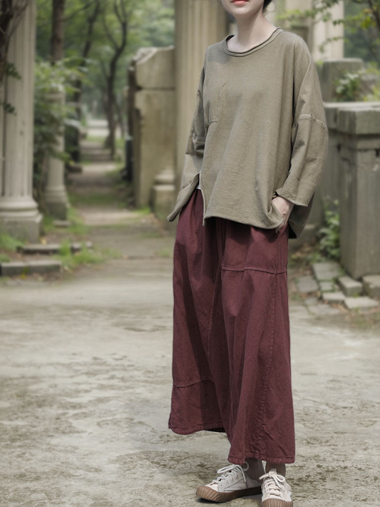 Women's Aesthetic  Summer Comfortable  Loose Bottom
