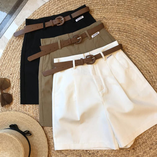 Women's High-Waist Zipper Cargo Shorts – Casual Outdoor Shorts