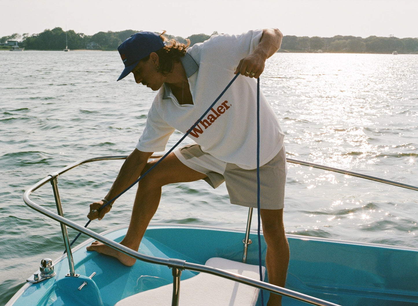 'Boston Whaler' Raglan Terry Polo