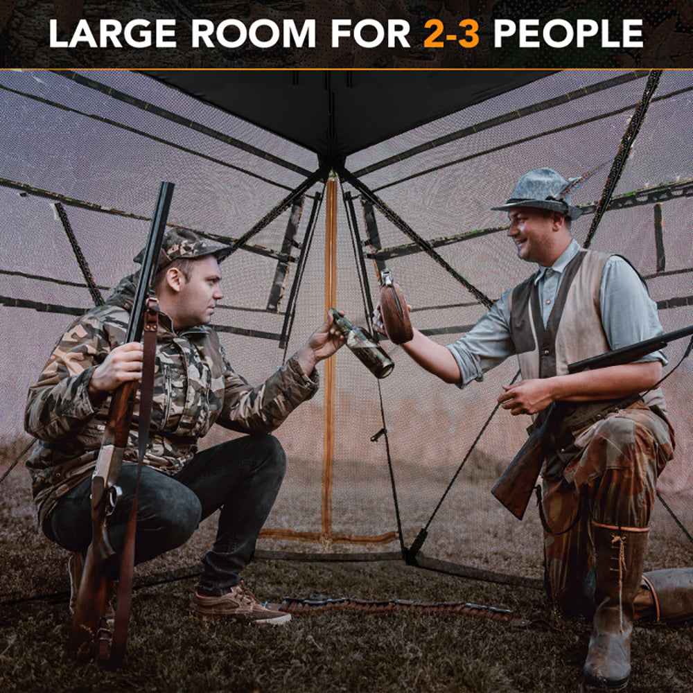 360 Degrees One Way See Through Ground Hunting Blind For Deer And Turkey Hunting