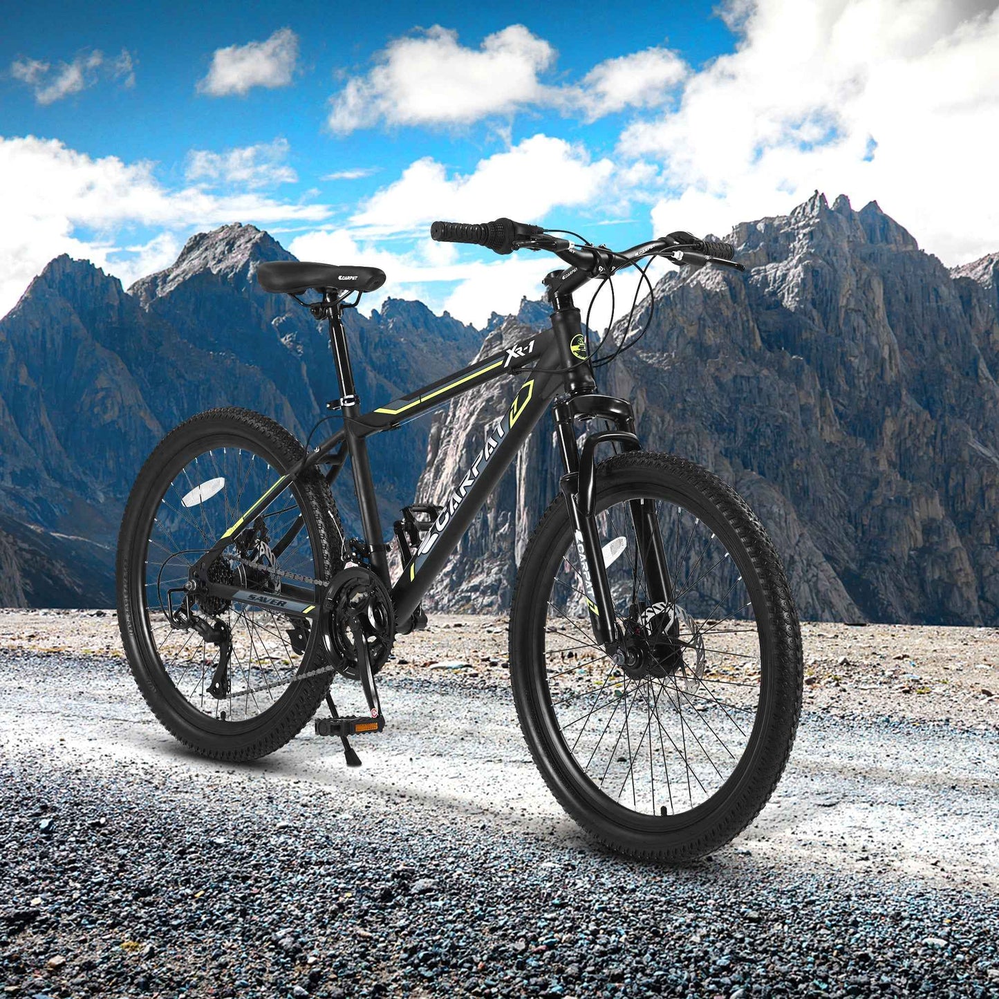 26" Adult Mountain Bike | 21-Speed, Dual Disc Brakes & Dual Shock Absorption