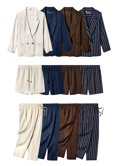 Easy-Going Jacket (Brown Linen)