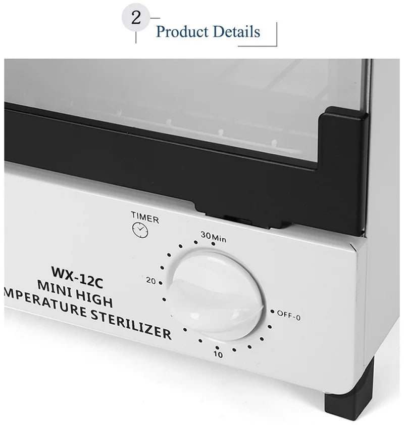 10L Nail Tool Sterilizer Large Capacity Multifunctional Dry High Temperature Sterilizer 1000W For Sterilizing Hair Salon Tool