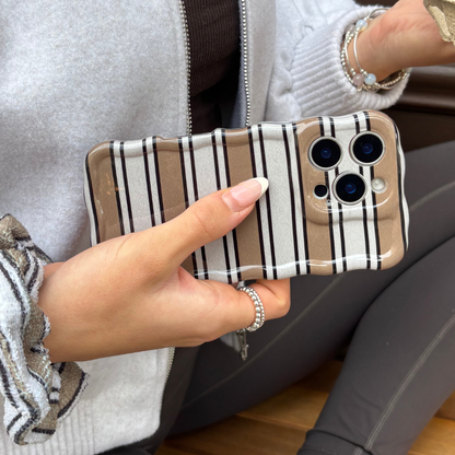 Wavy Phone Case - Retro Stripes