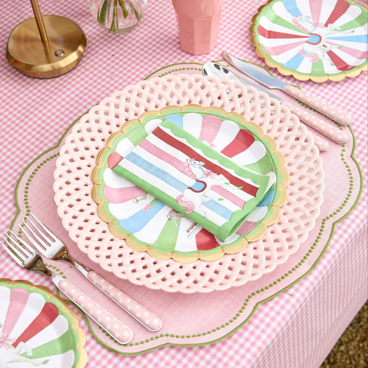 Carousel Party Paper Plates & Napkin Set