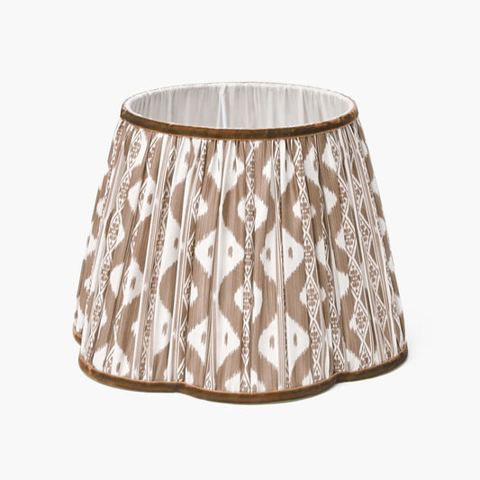 Chocolate Ikat Lampshade (30cm)