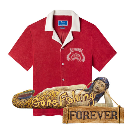 'Le Sirenuse' Classic Cabana (Pompeian Red)