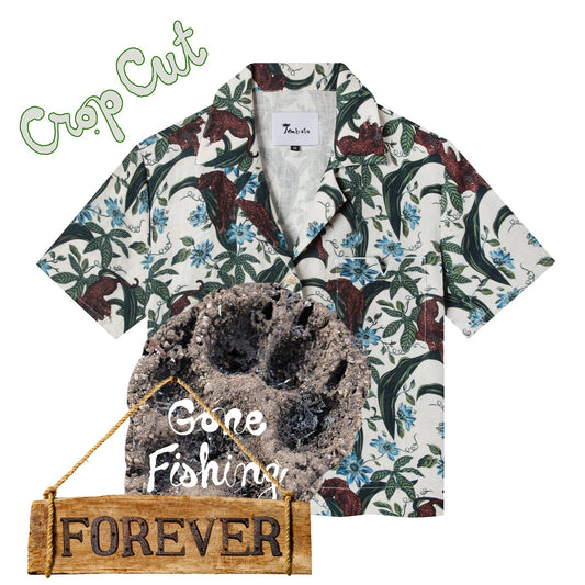 Lurking Jaguar ~ Crop Cut (White)