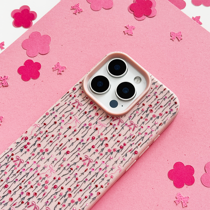 Peony Bow Phone Case
