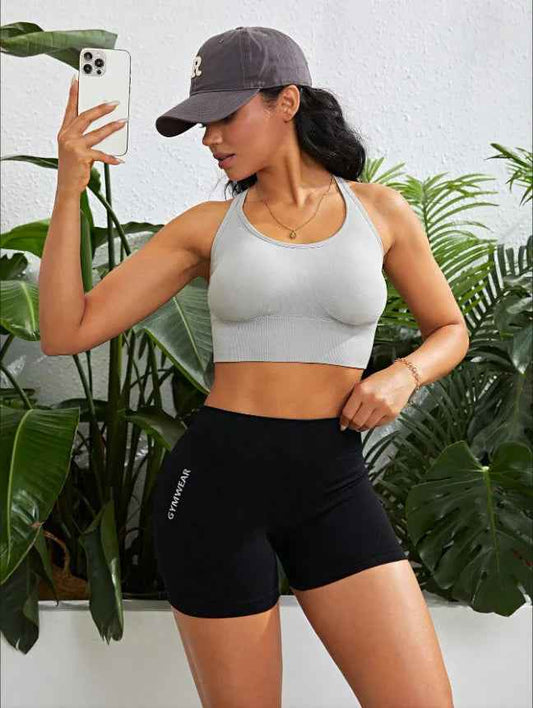 Women High Waist Workout Shorts Yoga Short Pant