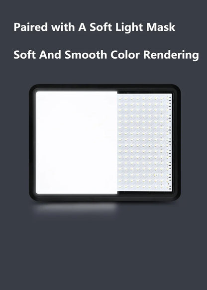 8/12 Inch LED Photography Video Panel Light Photo Studio Lighting Kit For Shoot Live Streaming Youbube With Tripod Stand