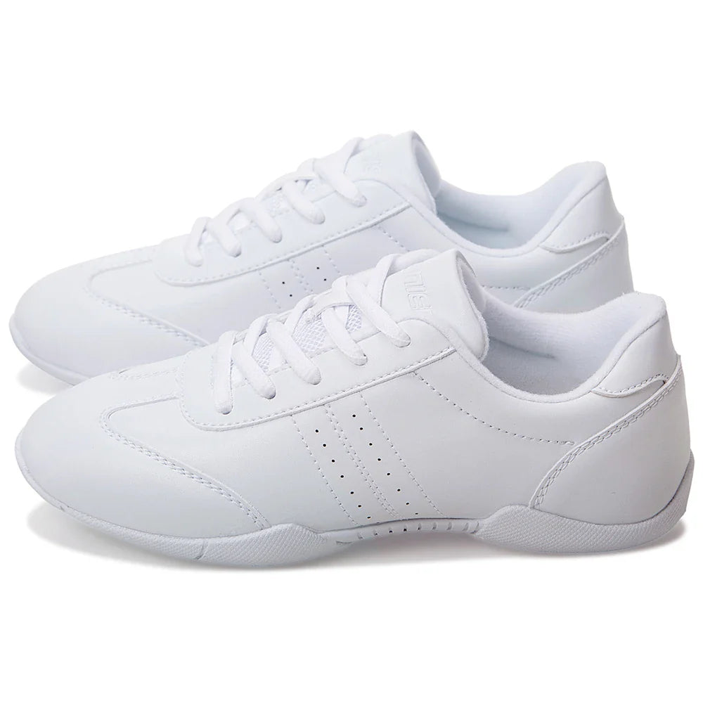 BAXINIER Girls Cheer Shoes for Women White Cheerleading Dance Sneakers Youth Shool Walking Shoes Athletic Training Tennis