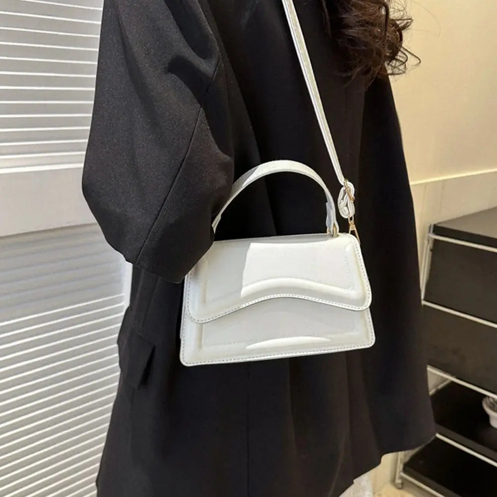 New Fashion Sling Shoulder Bag Trend PU Leather Messenger Handbags Solid Color Leisure Stylish Crossbody Bags For Women Girls