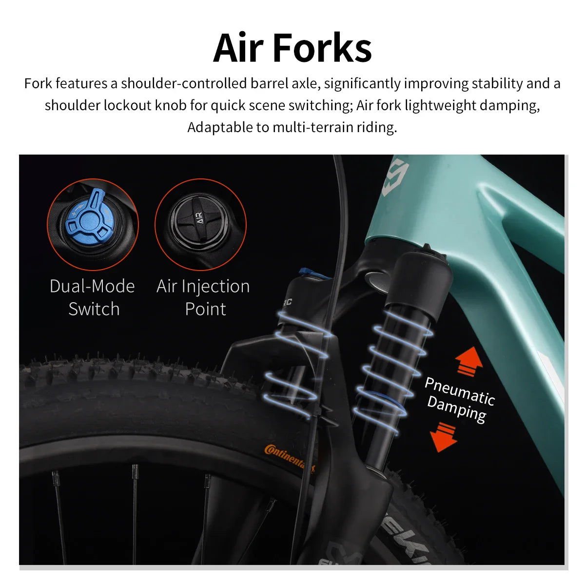 SAVA New Lantop 612 Carbon Fiber Mountain Bike, MTB Adult Bikes Mountain with SHIMANO DEORE M6100 12-Speed Components Bicycle