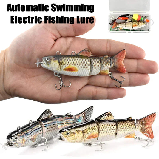 USB Rechargeable Robotic Electric Swimbait – 3.5in, Auto Swimming, Multi-Jointed, Saltwater & Freshwater