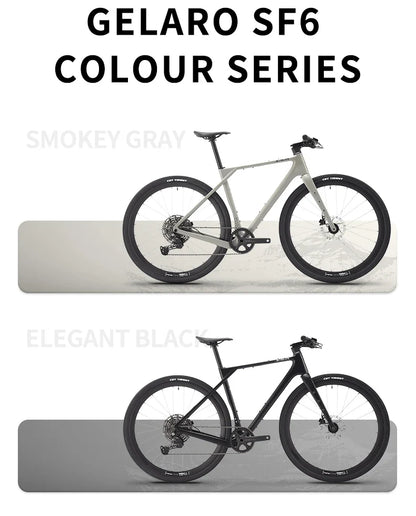SAVA SF6 Carbon Fiber Gravel Road Bike All Terrain Suitable Off-Road Flat Handlebar Road Bicycle Oil Disc Bicycle Race Bike