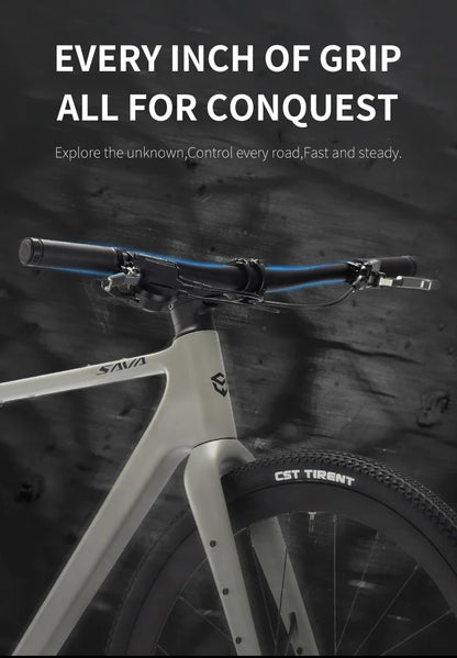 SAVA SF6 Carbon Fiber Gravel Road Bike All Terrain Suitable Off-Road Flat Handlebar Road Bicycle Oil Disc Bicycle Race Bike