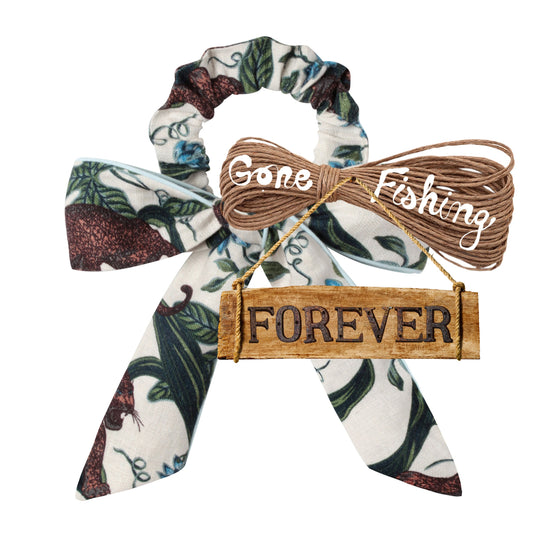 Lurking Jaguar - Scrunchie (White)