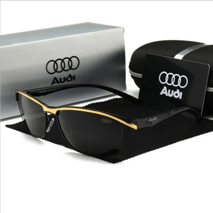 Audi UV400 Polarized Rectangle Sunglasses Glasses for Men Women Driving Motorcycle Outdoor Cycling Glasses AntiGlare Lens 551