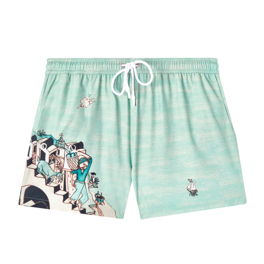 ‘Le Sirenuse’ Swim Trunks by Lucio Liguori