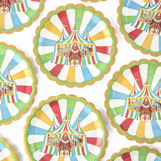 Circus Dinner Paper Plates (Set of 8)