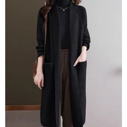 Autumn Winter Plus-Size Long Knitted Sweater