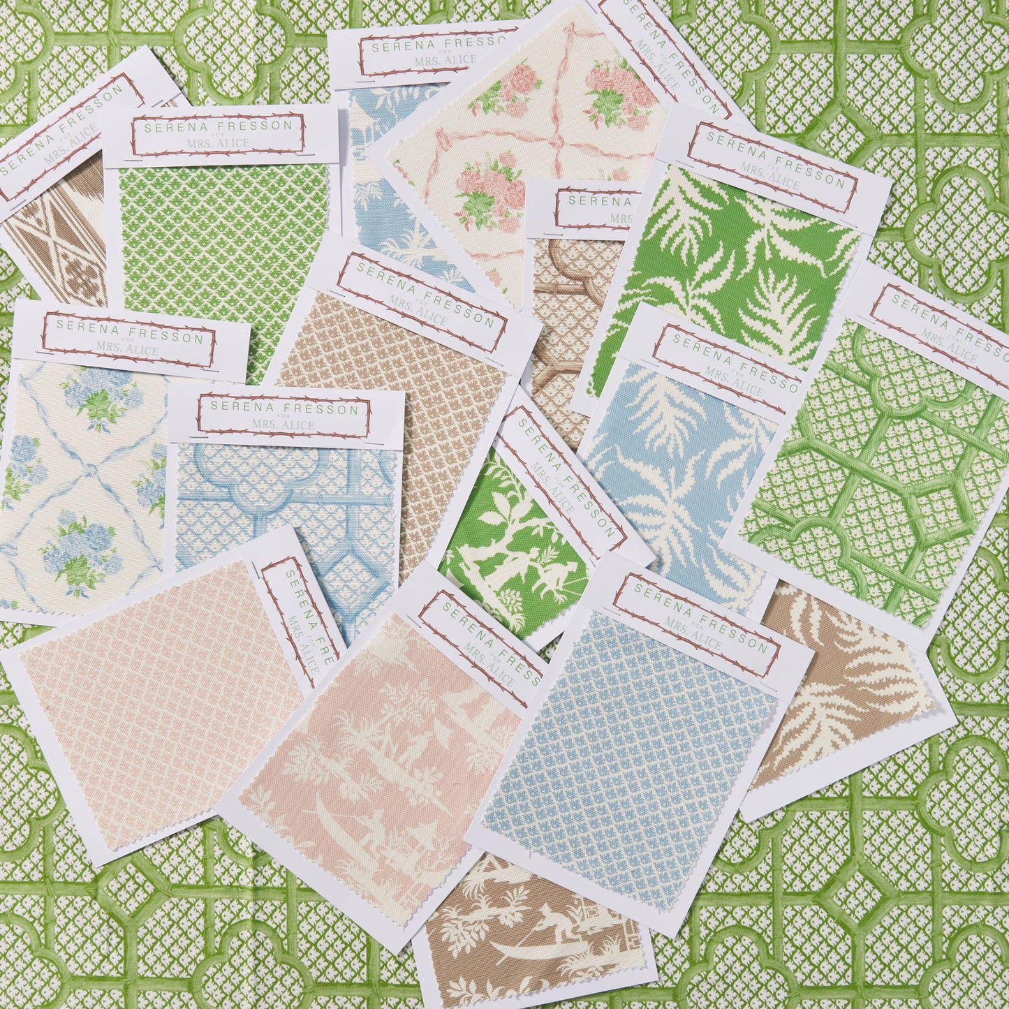 Blue Lotus Flower Fabric