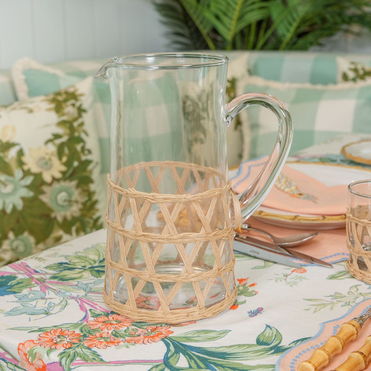Raffia Water Jug