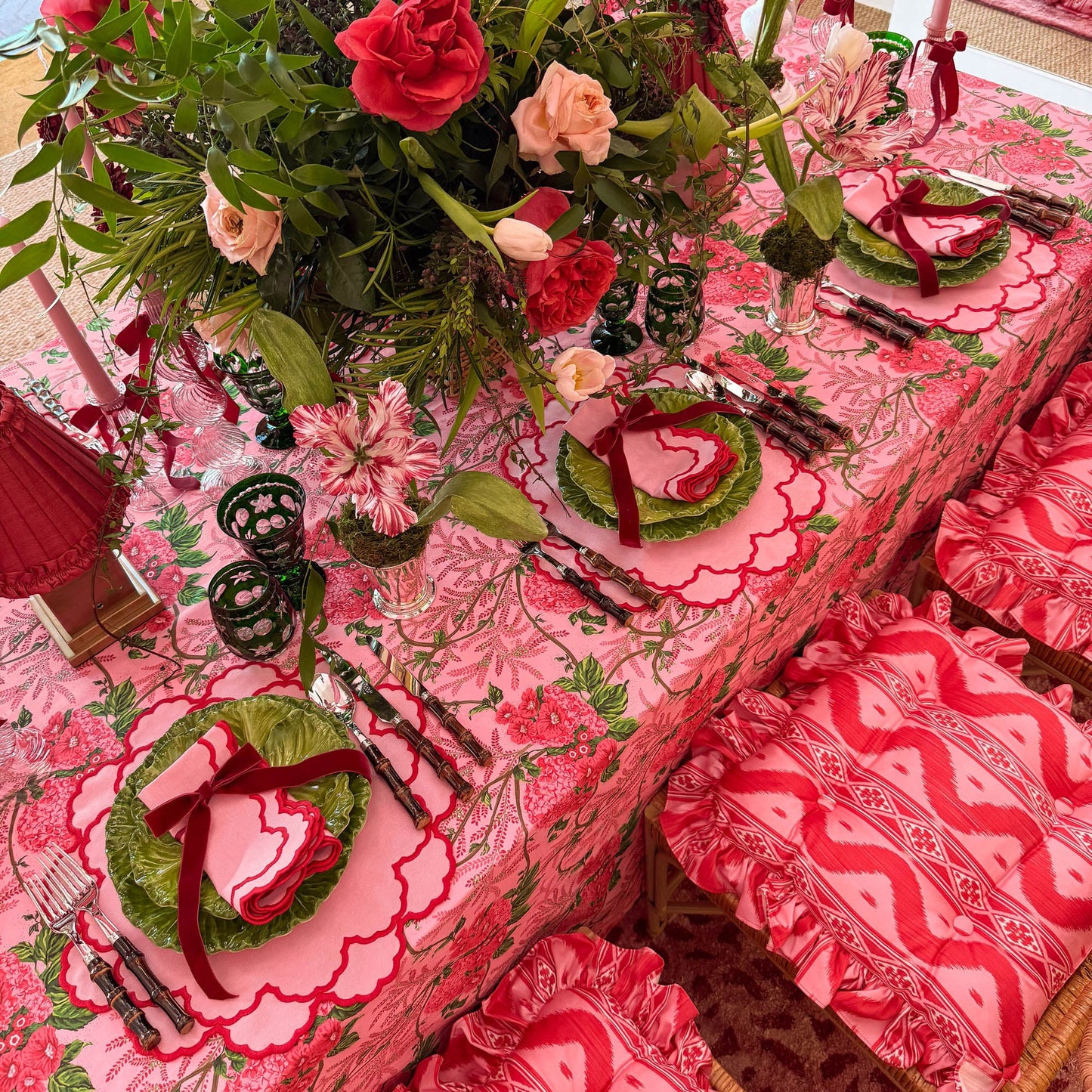 Pink Carolina Napkins (Set of 4)