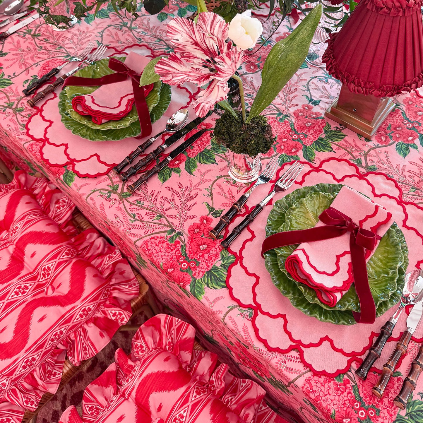 Pink Carolina Napkins (Set of 4)