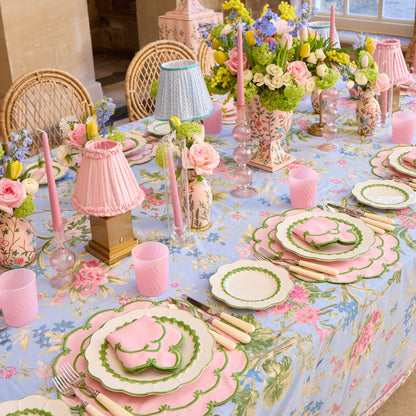 Pale Pink Frilled Silk Lampshade (18cm)