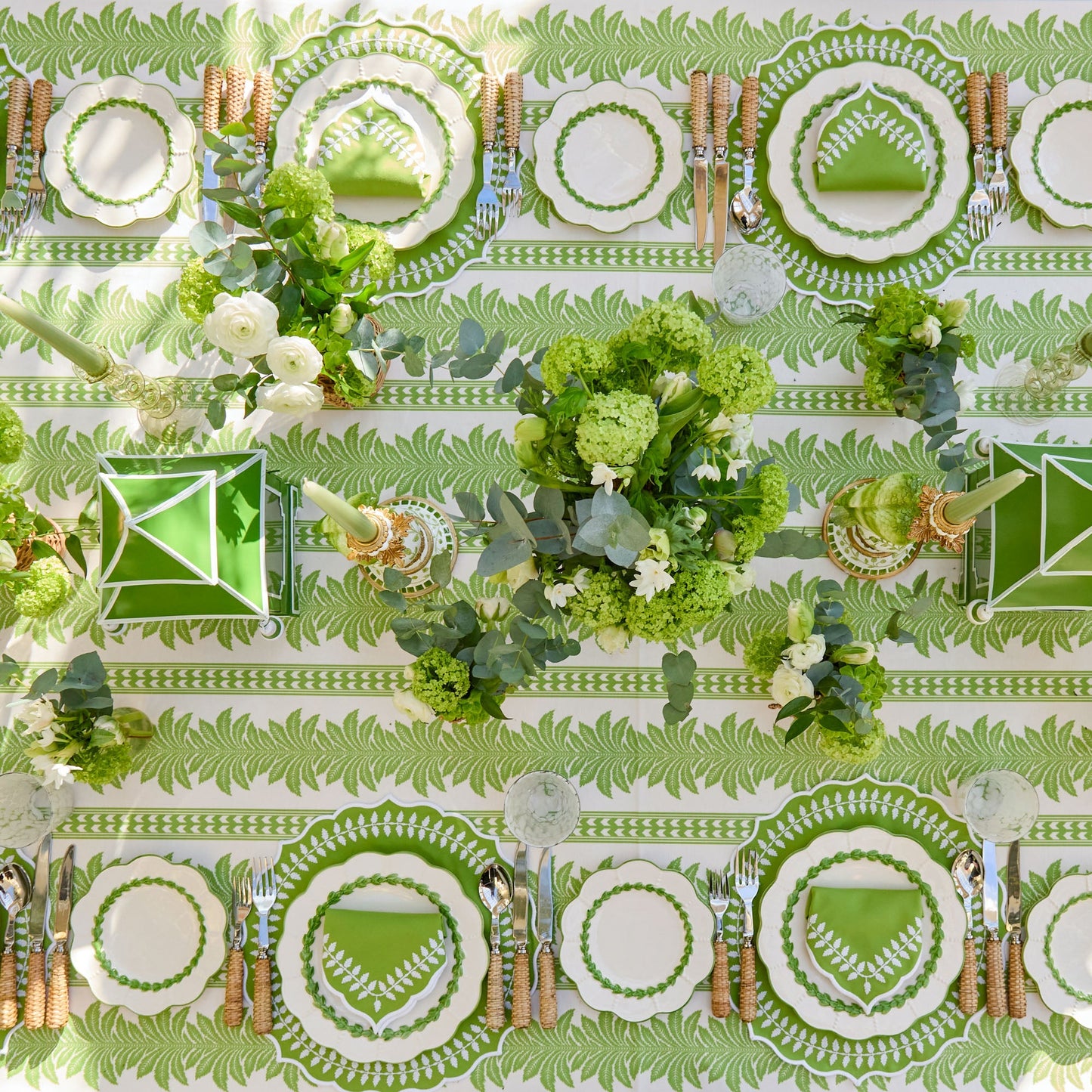 Green Laurel Starter Plates (Set of 4)
