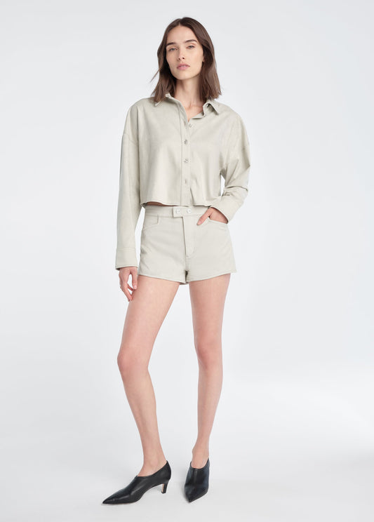 THE VEGAN SUEDE SHORT SHORTS