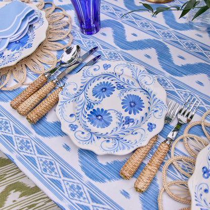 Blue Flowers Starter Plate