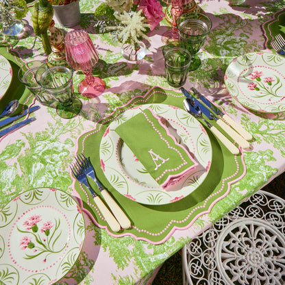 Green & Pink Gisele Placemats & Napkins (Set of 4)