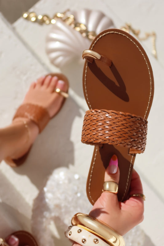 Julissa Slip On Sandals - Tan