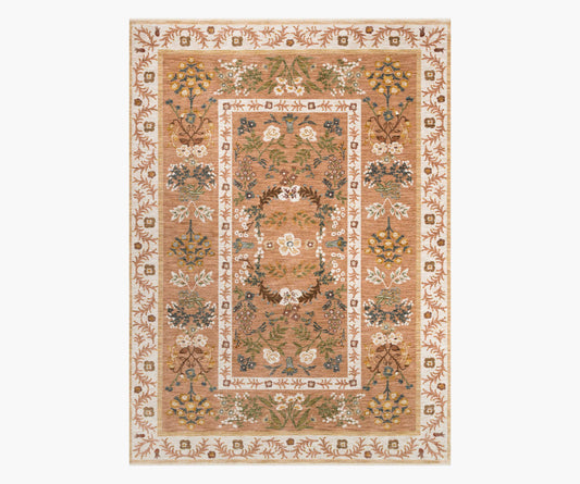 Kismet Arabesque Power Loomed Rug - Camel