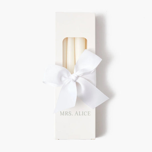 Snow White Candles (Set of 8)