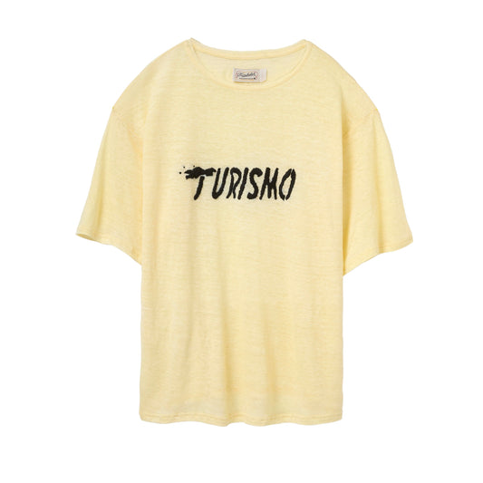 ‘Turismo’ Linen Tee (Yellow)